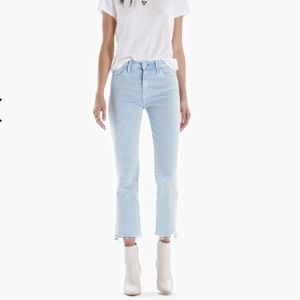 Cropped, light wash, MOTHER jeans